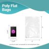 Pack of 1000 Flat Poly Bags; Clear 5 x 7. Ultra Thick Open Top Bags 5x7. Thickness 4 mil. Plastic Bags for Storing and Transporting. Ideal for Industr
