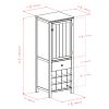 Brooke Jelly 3-Section Cupboard; Walnut