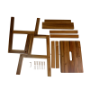 Acacia Wood Two Steps Stool Small Size Rectangle Top Best Ideas For Kitchen Living Room End Tables For Sofas Sub-stool for Living Room Bedside Strong