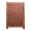 43 Inch Single Drawer 20 Bottle Wine Storage Cabinet with Stemware Hanger, Brown