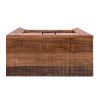 43 Inch Single Drawer 20 Bottle Wine Storage Cabinet with Stemware Hanger, Brown