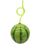 Watermelon Party Tumbler Cup with Curl Straw
