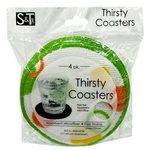 4 Pack Microfiber Thirsty Cloth Coasters