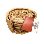 4 Pack Wicker Coaster Set with Holder
