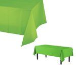 53" x 108" Plastic Rectangle Table Cover in Green
