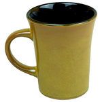 Aztec Reactive Glaze Mug in Olive Green