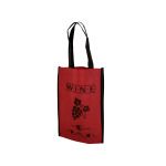 Red Wine Bottle Carry Bag with Four Sections
