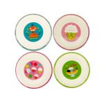 Printed Plastic Plates Set
