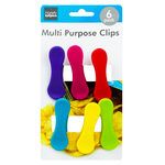 6 Piece Colorful Bag Clips