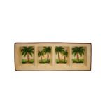 CERAMIC TRAY PALMS 5726