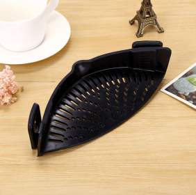 Household Water Filter Noodle Leak-proof Drainer For Kitchen (Format: Black)